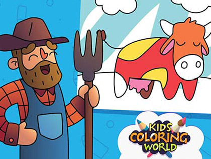 kids coloring world